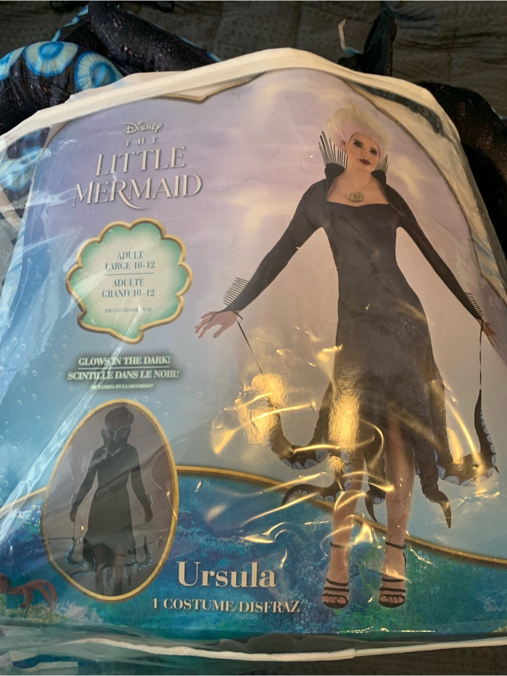 Ursula Adult Large 10-12 Costume - Black (The Little Mermaid) Halloween 🎃 Party
